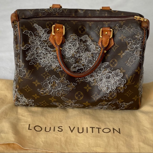 Louis Vuitton Bags Vintage Genuine Lv Dentelle Speedy